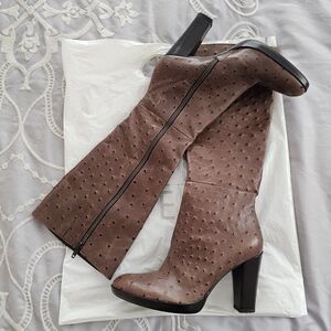 Nine West Brown Heeled Boots